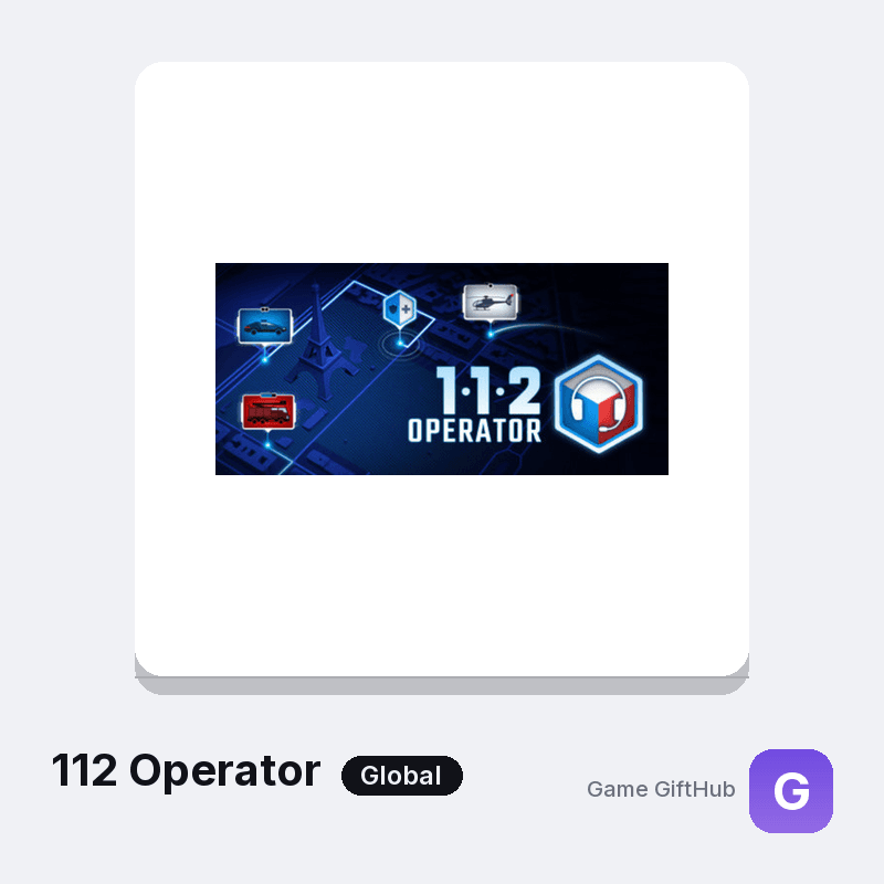 112 Operator Gift Card — Steam gift card at Game GiftHub