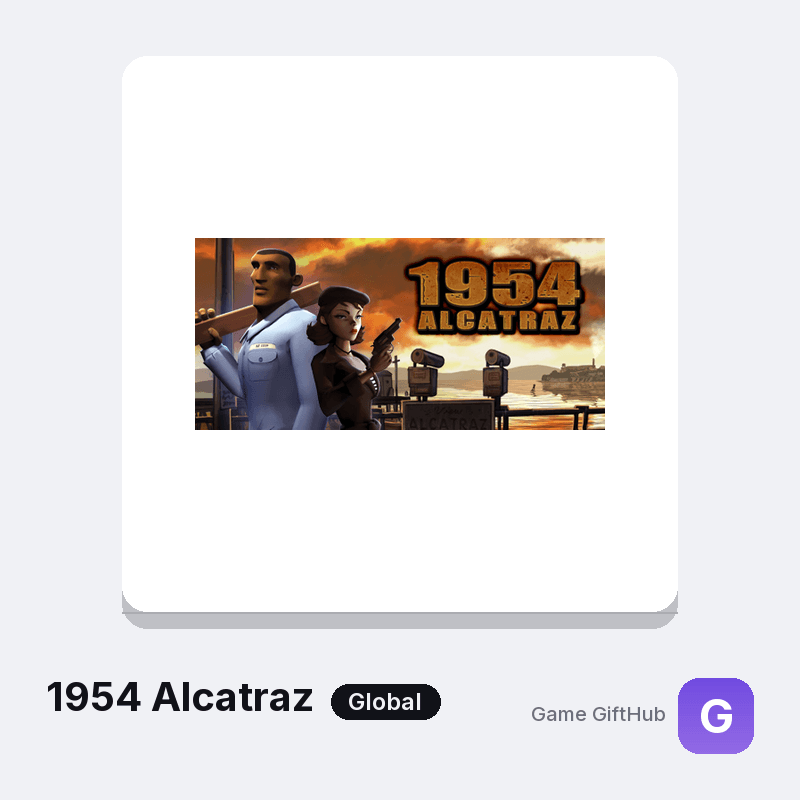 1954 Alcatraz Gift Card — Steam gift card at Game GiftHub