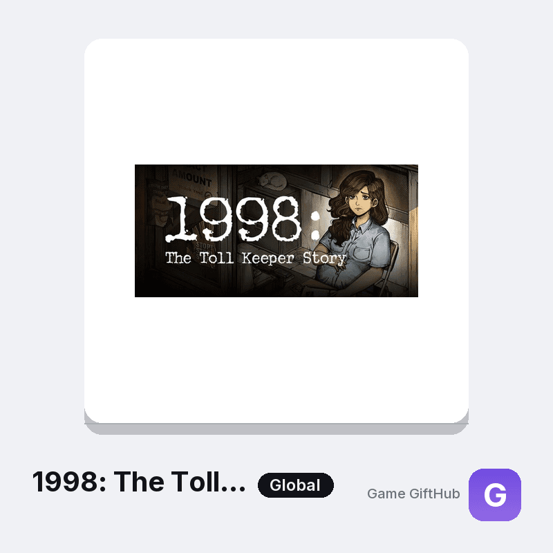1998: The Toll Keeper Story Gift Card — Steam gift card at Game GiftHub