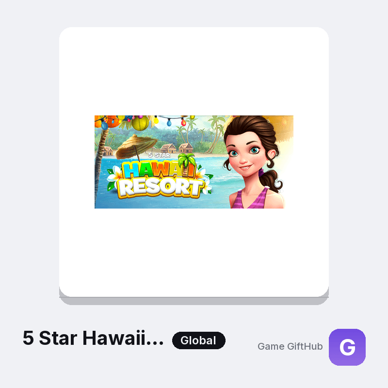 5 Star Hawaii Resort - Your Resort Gift Card — Steam gift card at Game GiftHub