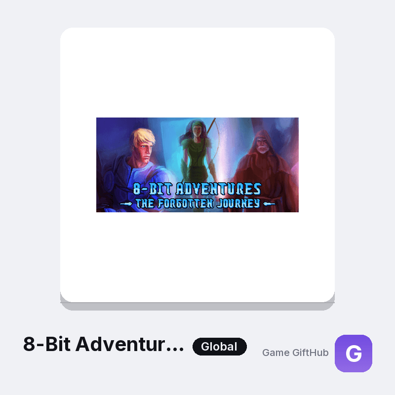 8-Bit Adventures 1: The Forgotten Journey Remastered Edition Gift Card — Steam gift card at Game GiftHub