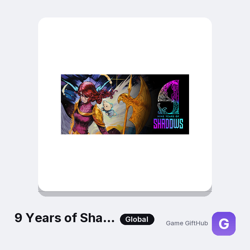 9 Years of Shadows Gift Card — Steam gift card at Game GiftHub