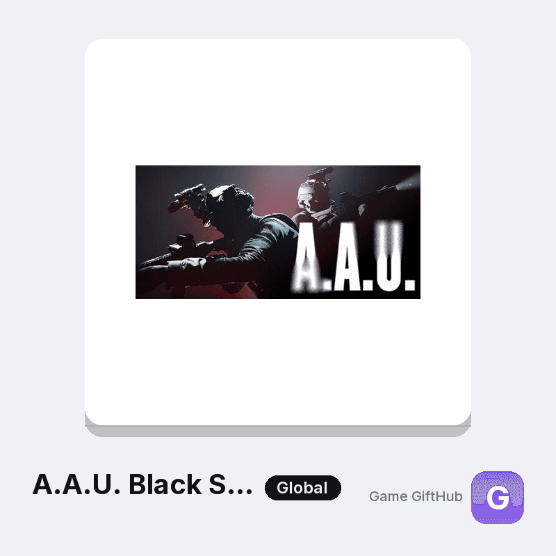 A.A.U. Black Site Gift Card — Steam gift card at Game GiftHub