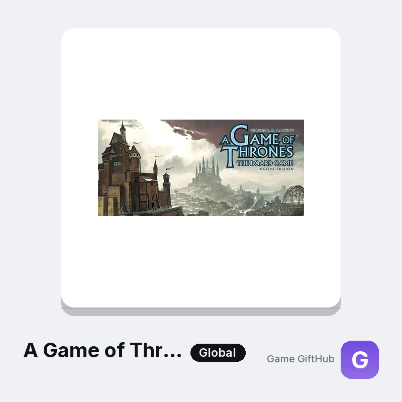 A Game of Thrones: The Board Game - Digital Edition Gift Card — Steam gift card at Game GiftHub