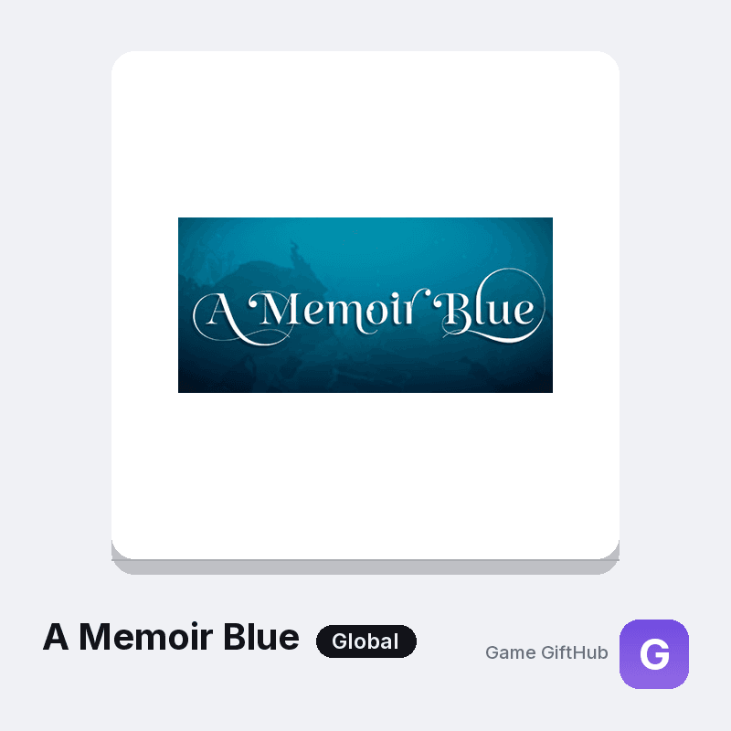 A Memoir Blue Gift Card — Steam gift card at Game GiftHub