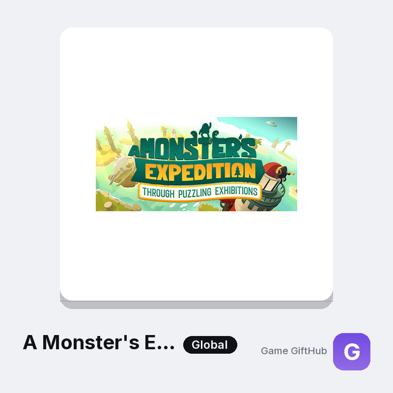 A Monster's Expedition Gift Card — Steam gift card at Game GiftHub