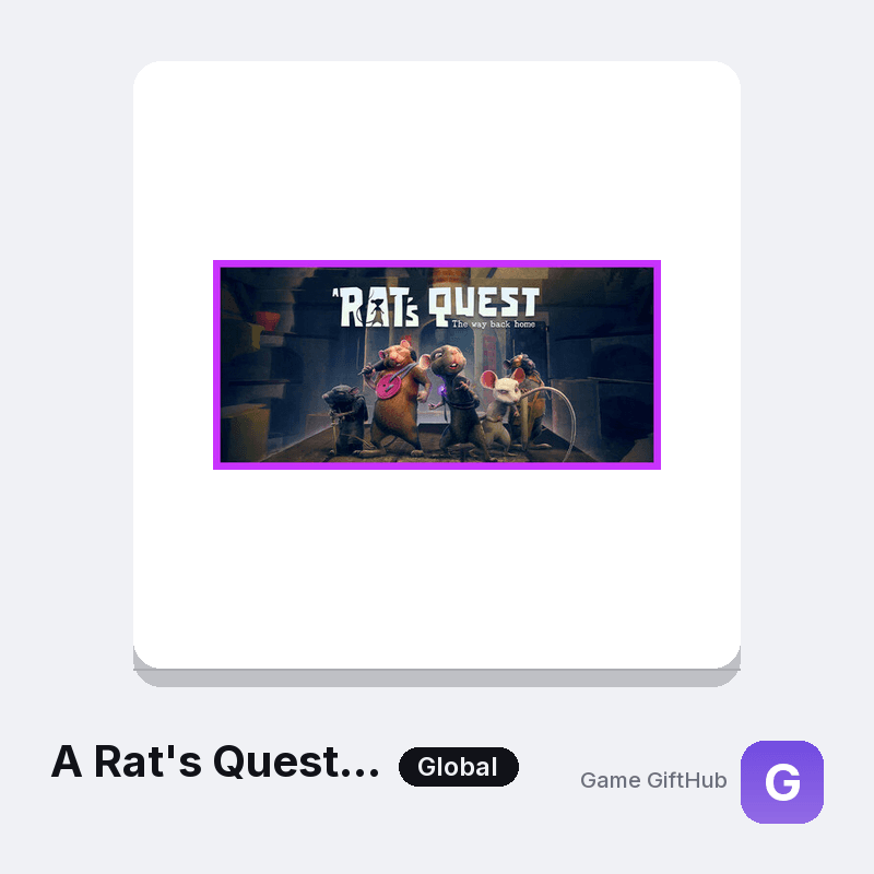 A Rat's Quest - The Way Back Home | Season 1 Gift Card — Steam gift card at Game GiftHub