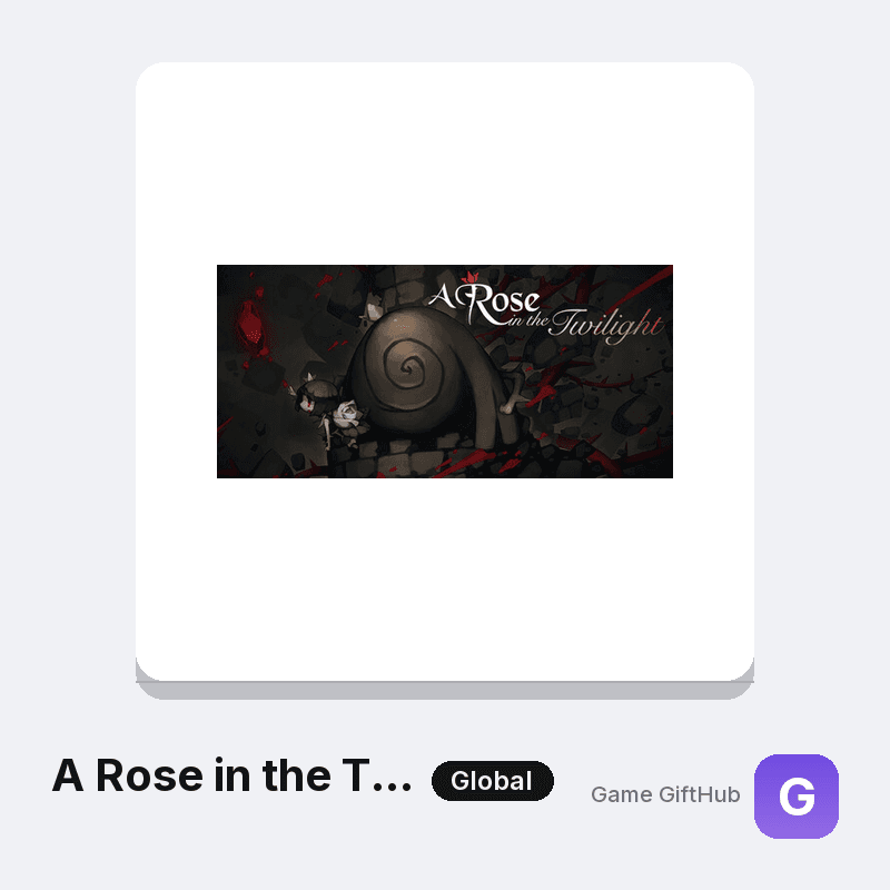 A Rose in the Twilight Gift Card — Steam gift card at Game GiftHub