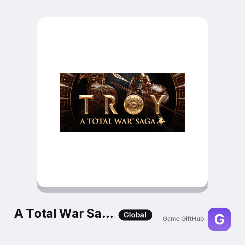 A Total War Saga: TROY Gift Card — Steam gift card at Game GiftHub