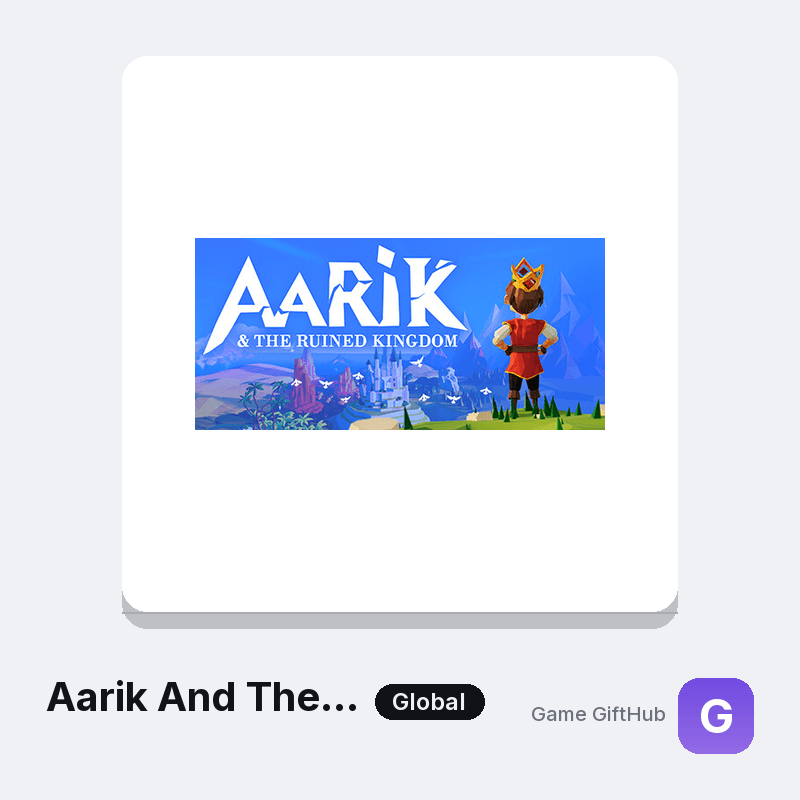Aarik And The Ruined Kingdom Gift Card — Steam gift card at Game GiftHub