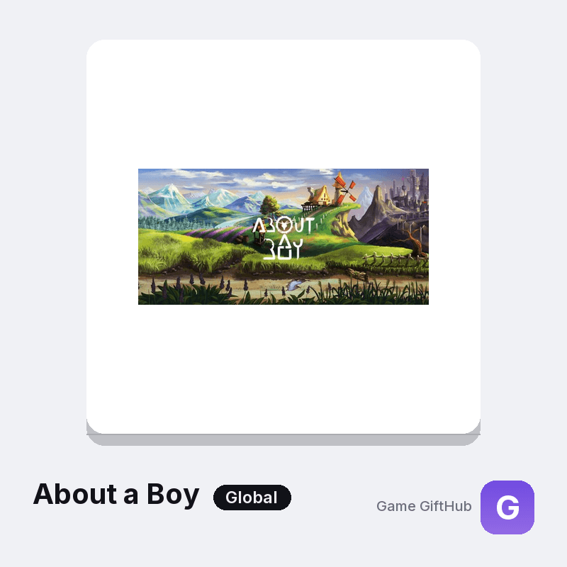 About a Boy Gift Card — Steam gift card at Game GiftHub