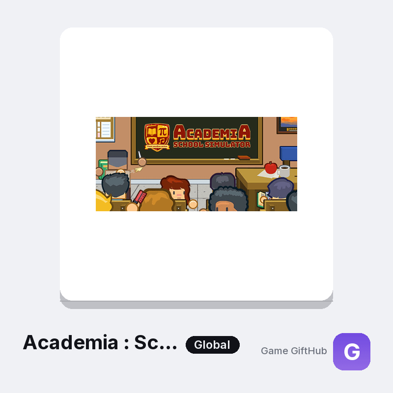 Academia : School Simulator Gift Card — Steam gift card at Game GiftHub
