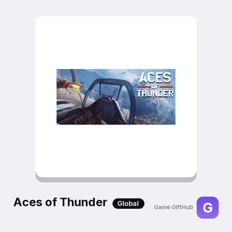 Aces of Thunder Gift Card — Steam gift card at Game GiftHub