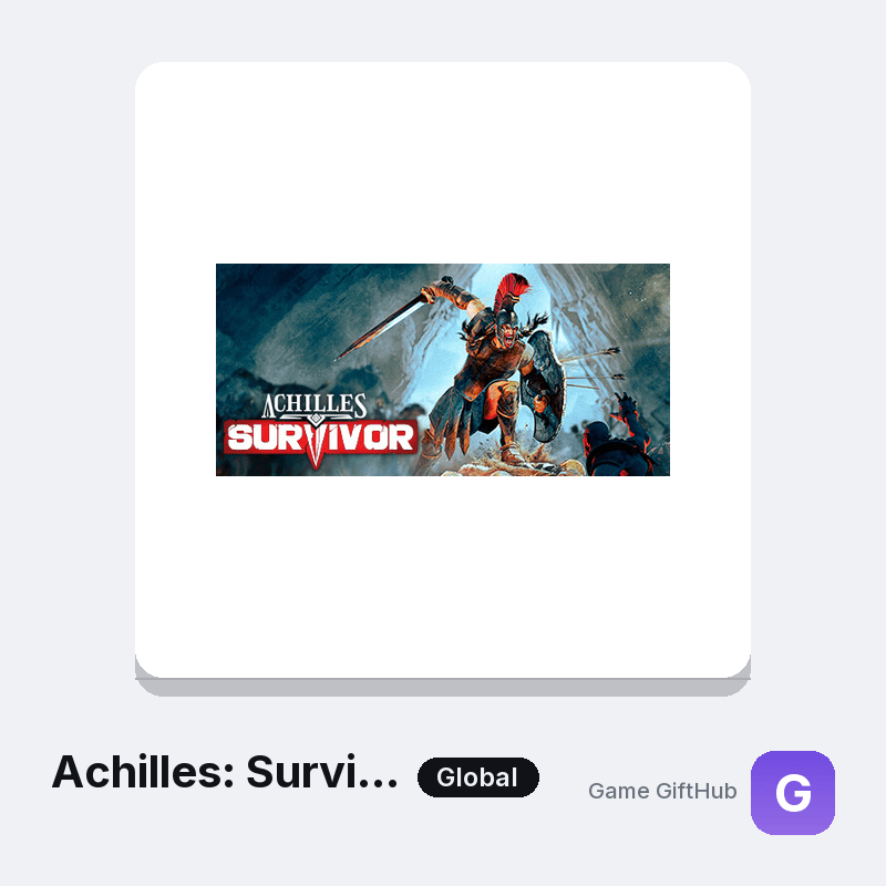 Achilles: Survivor Gift Card — Steam gift card at Game GiftHub