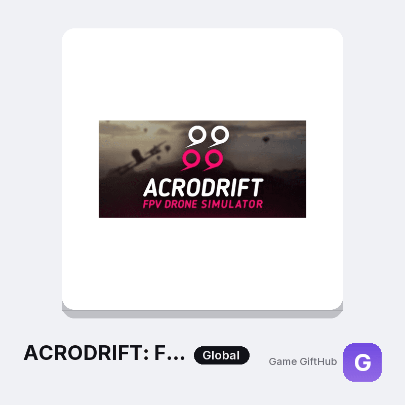 ACRODRIFT: FPV Drone Simulator Gift Card — Steam gift card at Game GiftHub