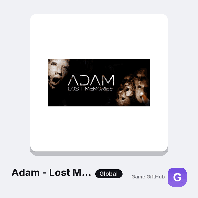 Adam - Lost Memories Gift Card — Steam gift card at Game GiftHub