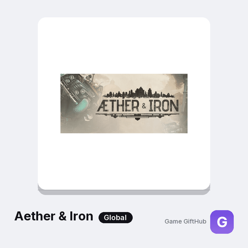Aether & Iron Gift Card — Steam gift card at Game GiftHub