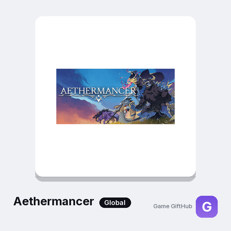 Aethermancer Gift Card — Steam gift card at Game GiftHub
