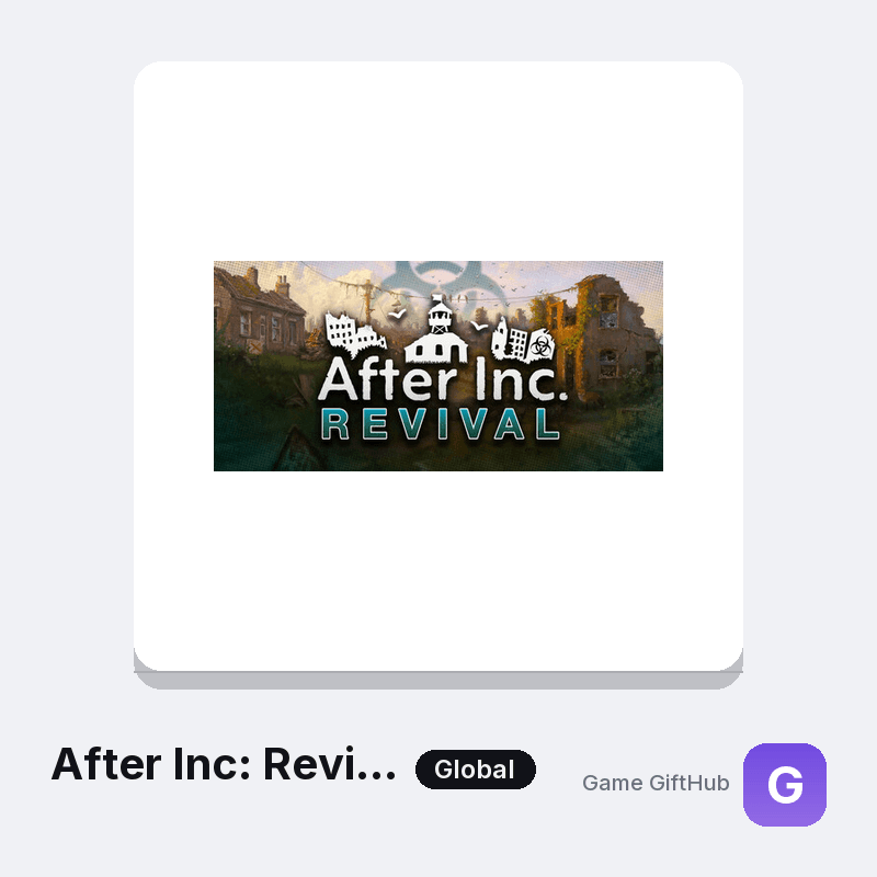 After Inc: Revival Gift Card — Steam gift card at Game GiftHub