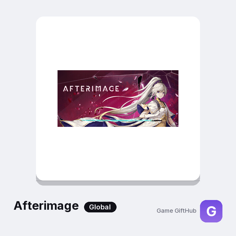 Afterimage Gift Card — Steam gift card at Game GiftHub