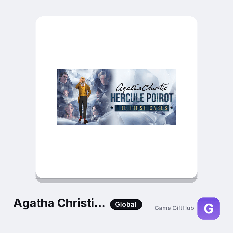 Agatha Christie - Hercule Poirot: The First Cases Gift Card — Steam gift card at Game GiftHub
