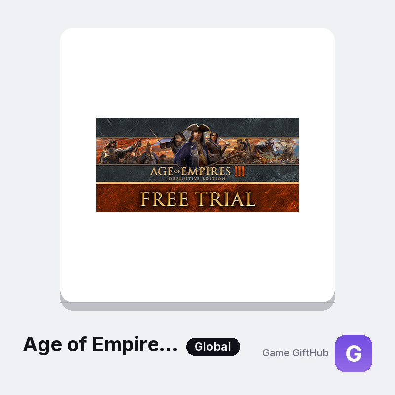 Age of Empires III: Definitive Edition Gift Card — Steam gift card at Game GiftHub