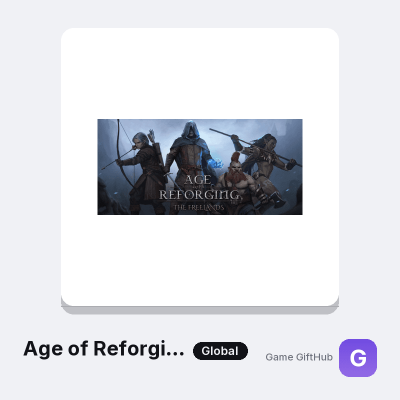 Age of Reforging: The Freelands Gift Card — Steam gift card at Game GiftHub