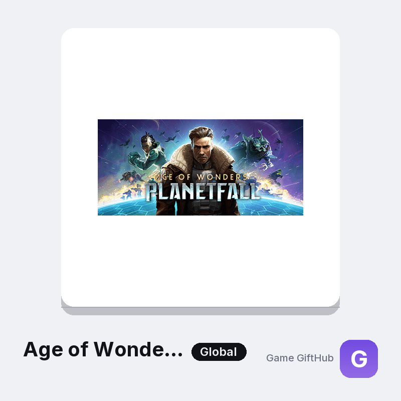 Age of Wonders: Planetfall Gift Card — Steam gift card at Game GiftHub