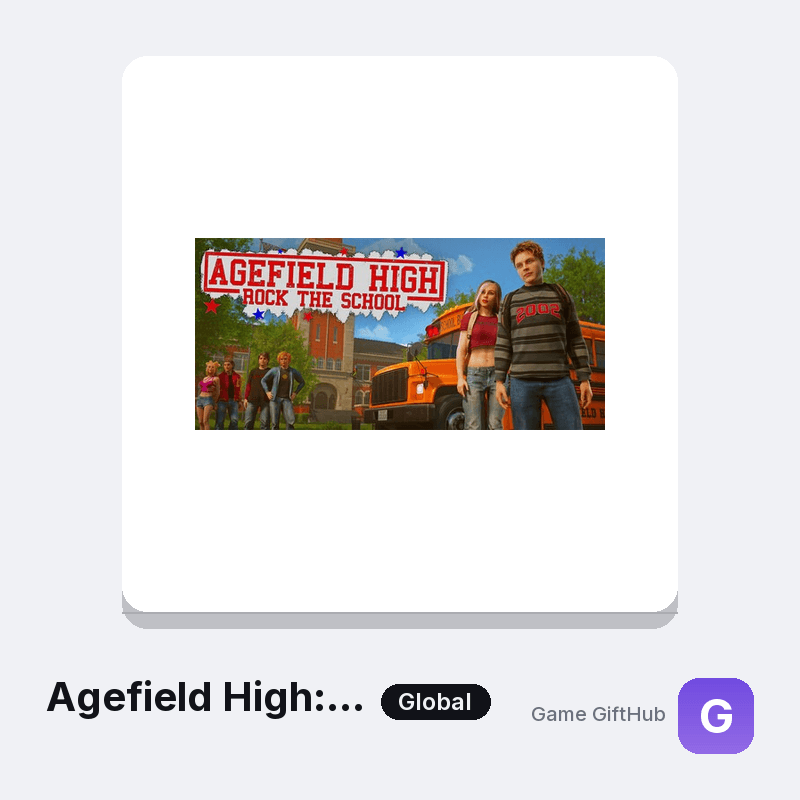 Agefield High: Rock the School Gift Card — Steam gift card at Game GiftHub