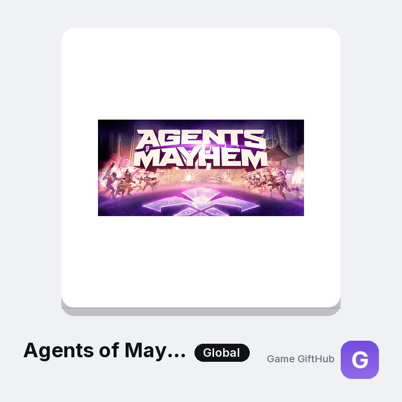 Agents of Mayhem Gift Card — Steam gift card at Game GiftHub