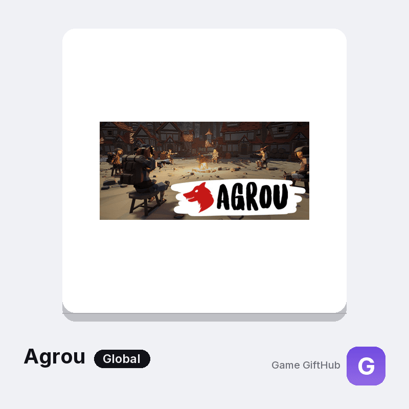 Agrou Gift Card — Steam gift card at Game GiftHub
