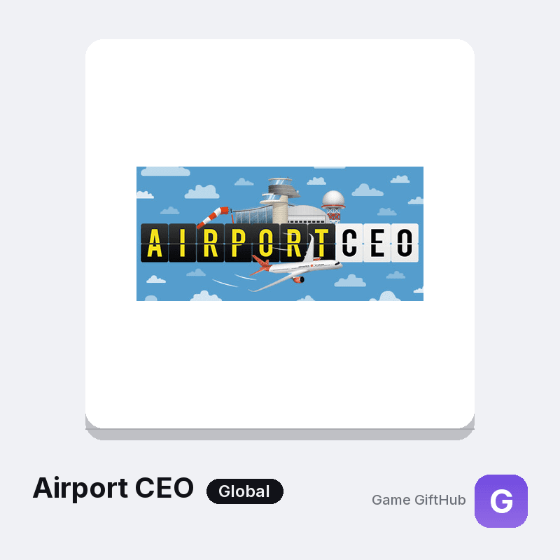 Airport CEO Gift Card — Steam gift card at Game GiftHub