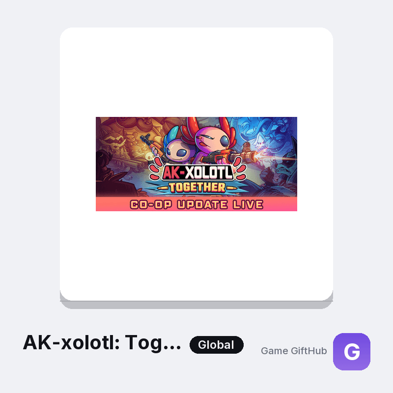 AK-xolotl: Together Gift Card — Steam gift card at Game GiftHub