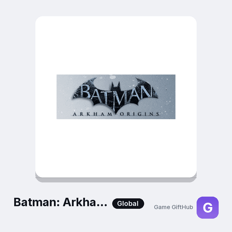 Batman: Arkham Origins Game Key — Other game key at Game GiftHub