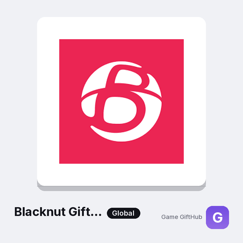 Blacknut Gift Card Gift Card — Other gift card at Game GiftHub