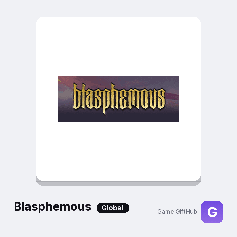 Blasphemous Game Key — Other game key at Game GiftHub