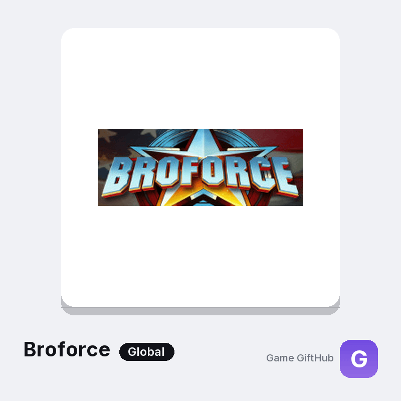 Broforce Game Key — Other game key at Game GiftHub