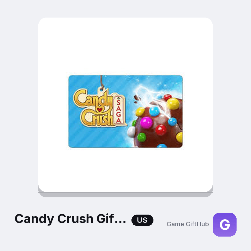 US Candy Crush gift card code at GameGiftHub