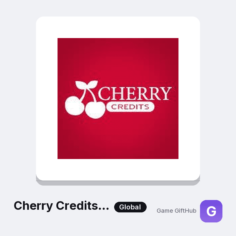 Cherry Credits Gift Card Gift Card — Other gift card at Game GiftHub