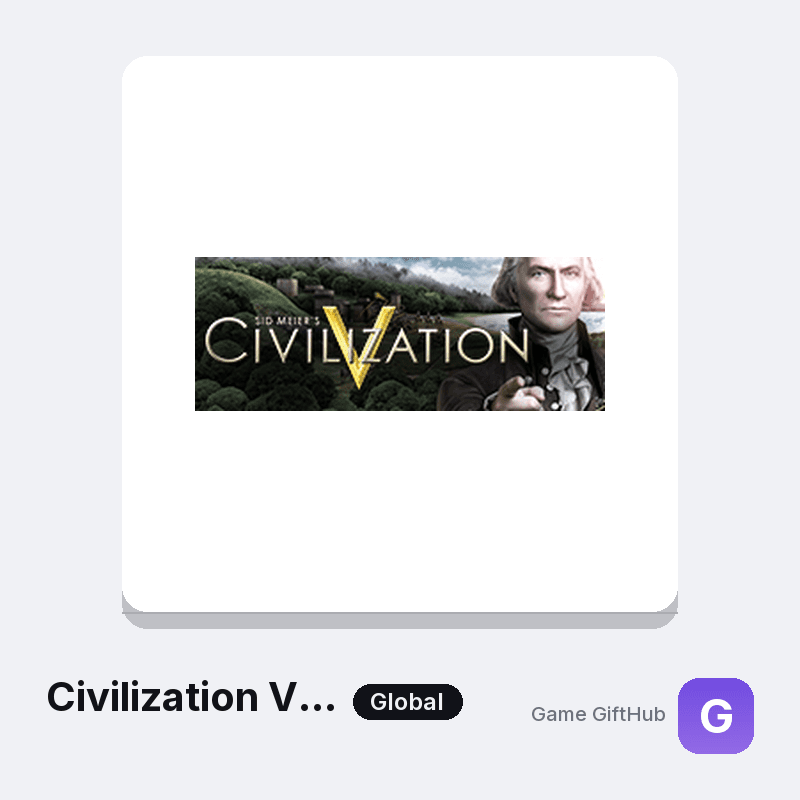 Civilization V Complete Edition Game Key — Other game key at Game GiftHub
