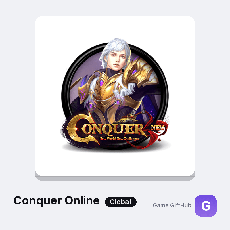 Conquer Online Top-Up — Mobile top-up at Game GiftHub