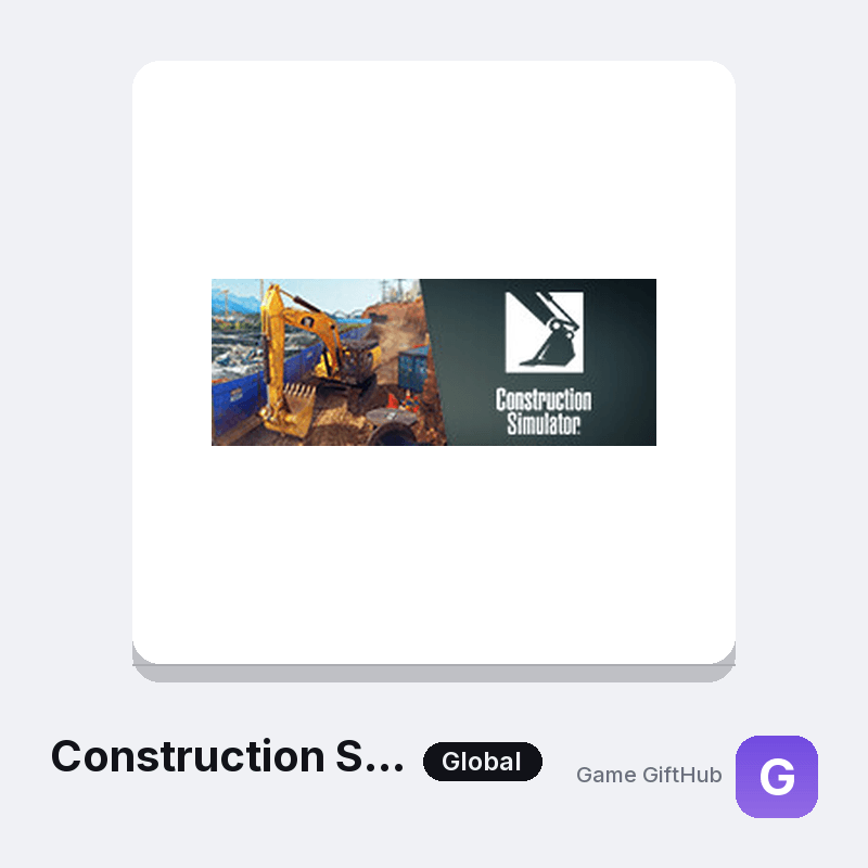 Construction Simulator Game Key — Other game key at Game GiftHub