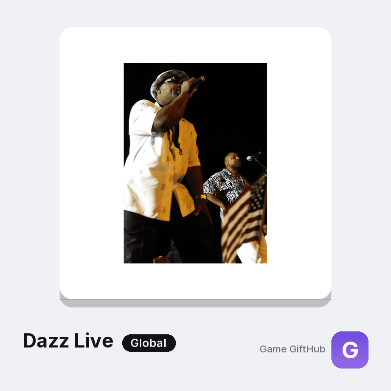 Dazz Live Coins top-up with bonus tiers
