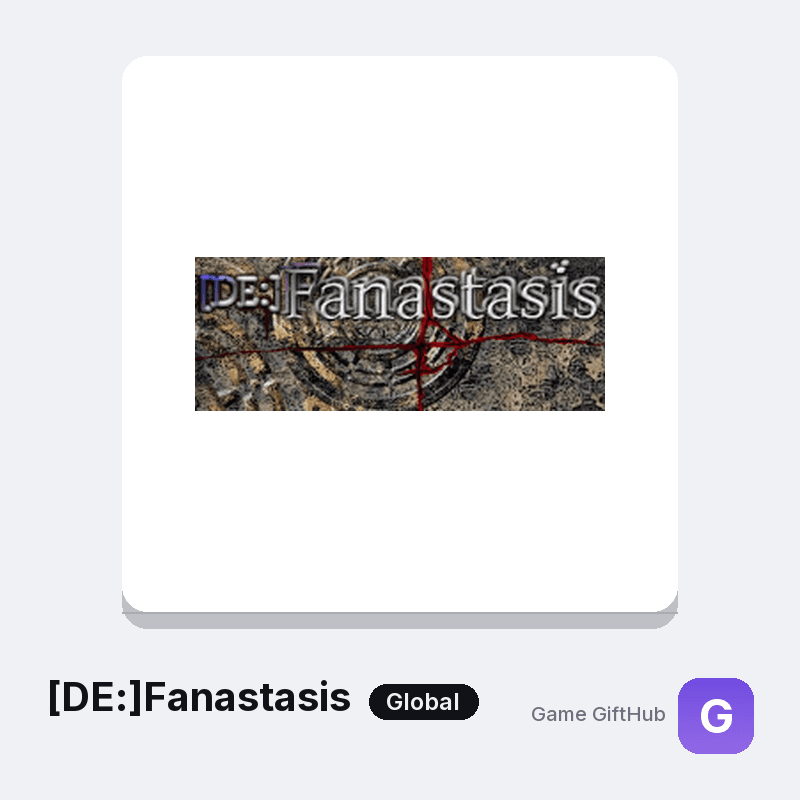 [DE:]Fanastasis Gift Card — Steam gift card at Game GiftHub
