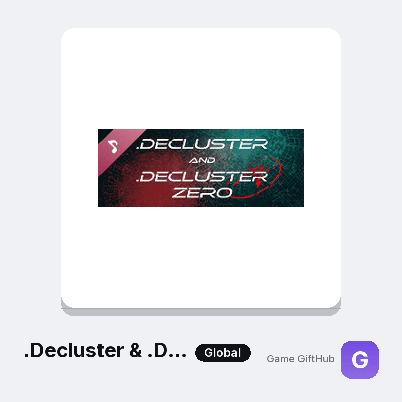 .Decluster & .Decluster Zero OST Gift Card — Steam gift card at Game GiftHub
