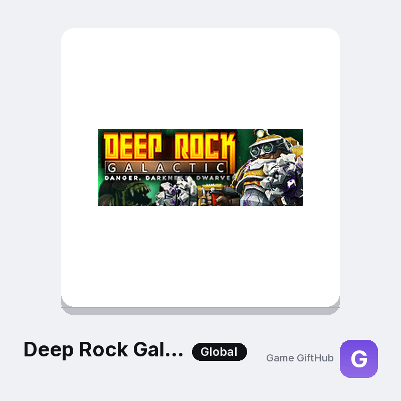 Deep Rock Galactic Game Key — Other game key at Game GiftHub