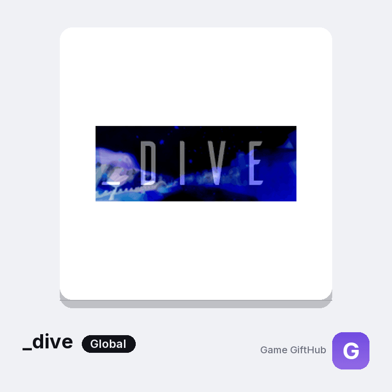 _dive Gift Card — Steam gift card at Game GiftHub