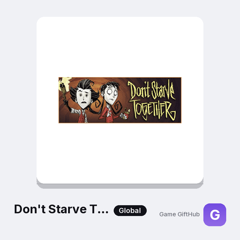 Don't Starve Together Gift Card — Steam gift card at Game GiftHub