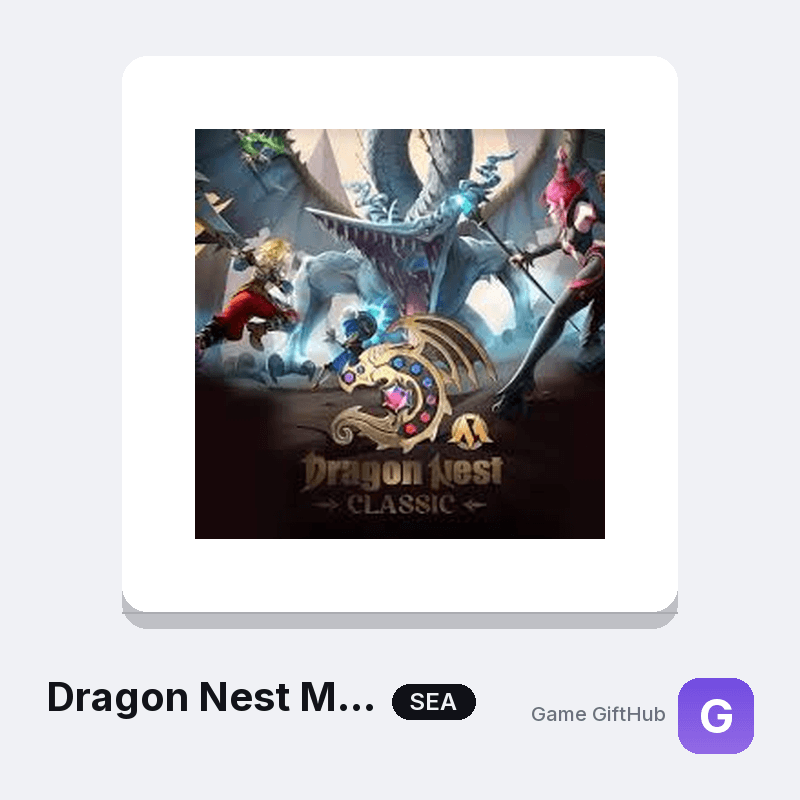 Dragon Nest M Classic SEA Top-Up — Mobile top-up at Game GiftHub