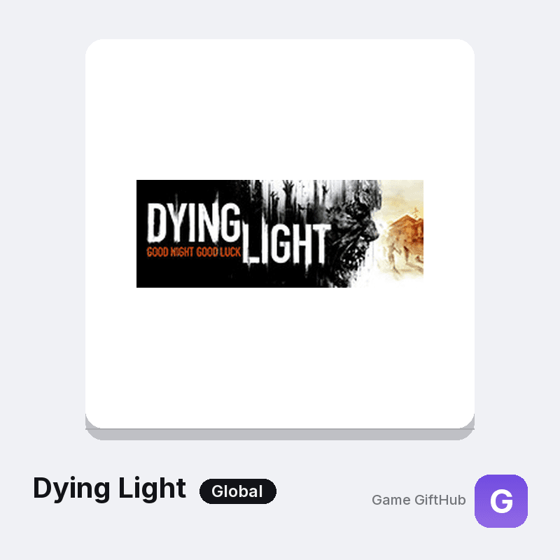 Dying Light Gift Card — Steam gift card at Game GiftHub